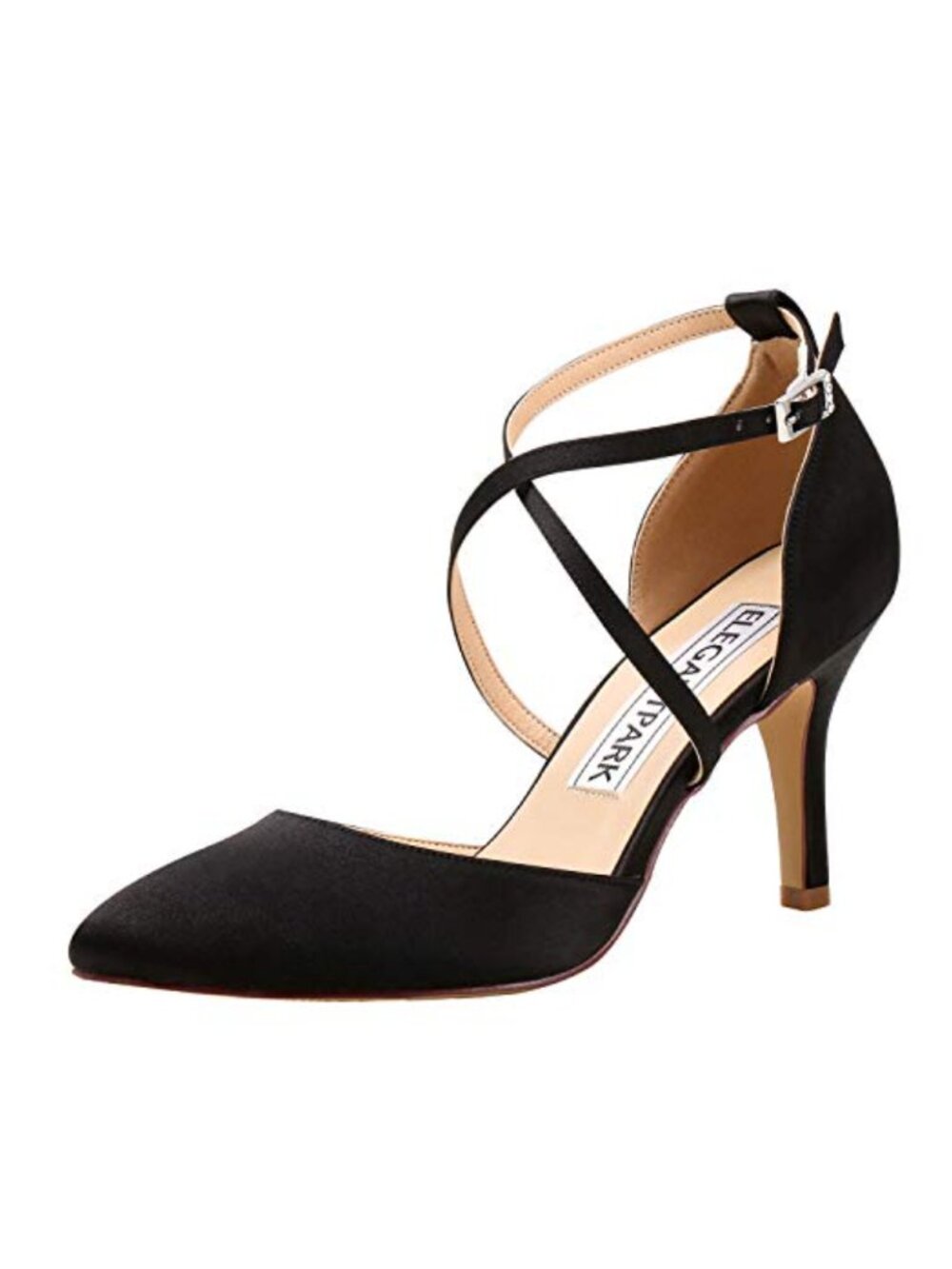 Satin Pointed Toe High Heels Pumps Evening Party Dress Shoes
